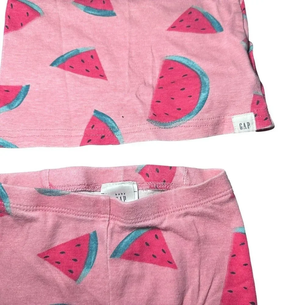 babyGap Watermelon girl pajama set 6-12 Months